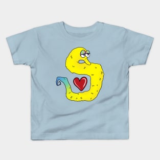 Lovely Worm Friend Kids T-Shirt